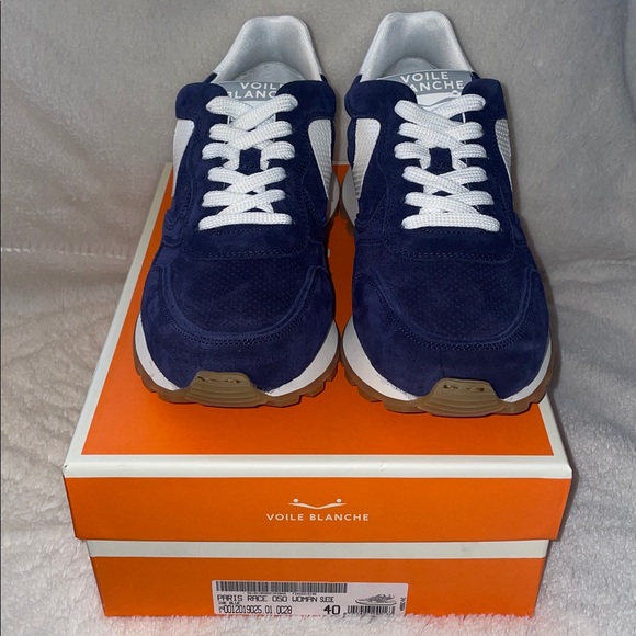 NWT VOILE BLANCHE Paris Race Sneaker in Ink Blue - Picture 7 of 14